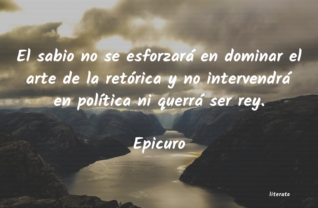 Frases de Epicuro