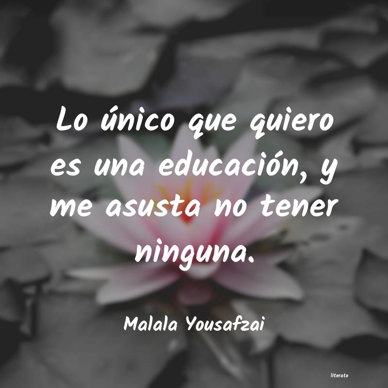 Frases de Malala Yousafzai