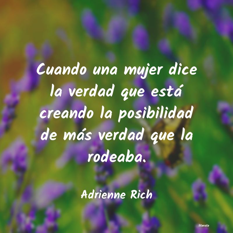 frases de Adrienne Rich