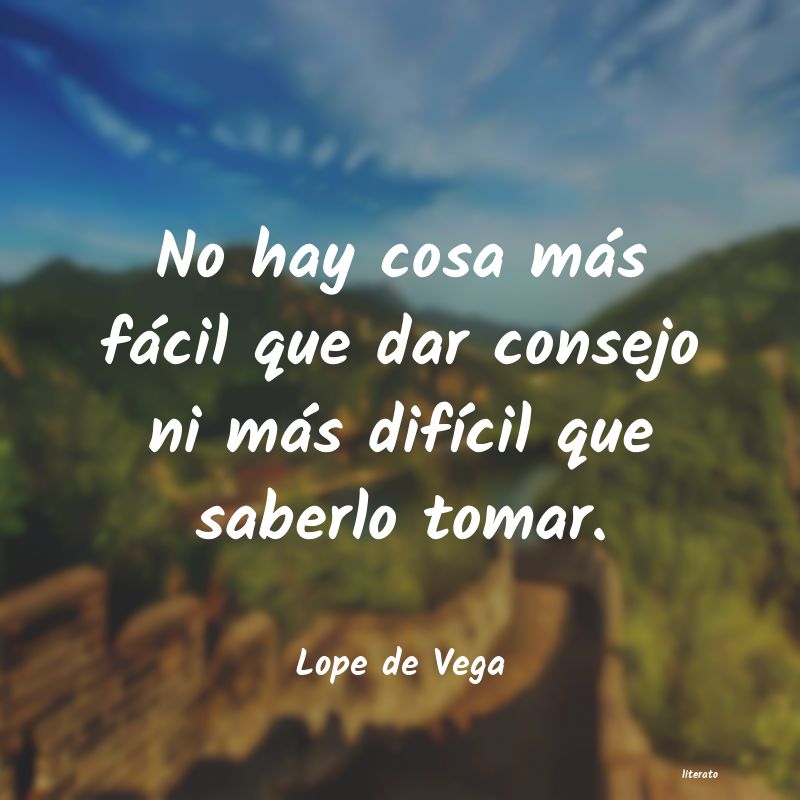 Frases de Lope de Vega