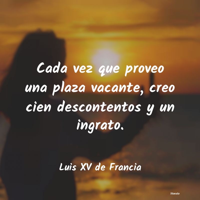 Frases de Luis XV de Francia