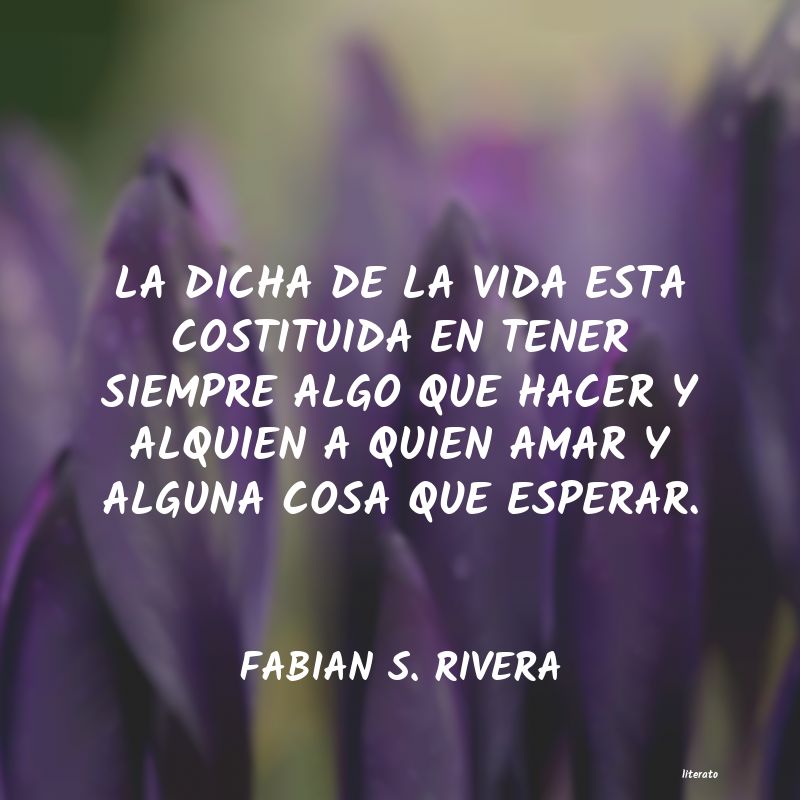 Frases de FABIAN S. RIVERA