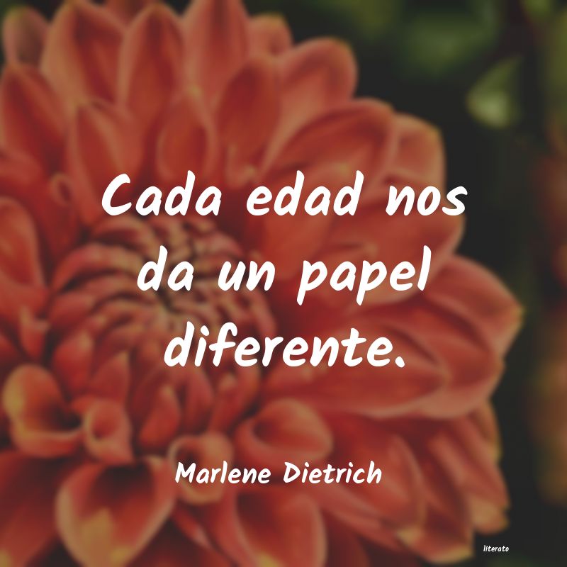 Frases de Marlene Dietrich