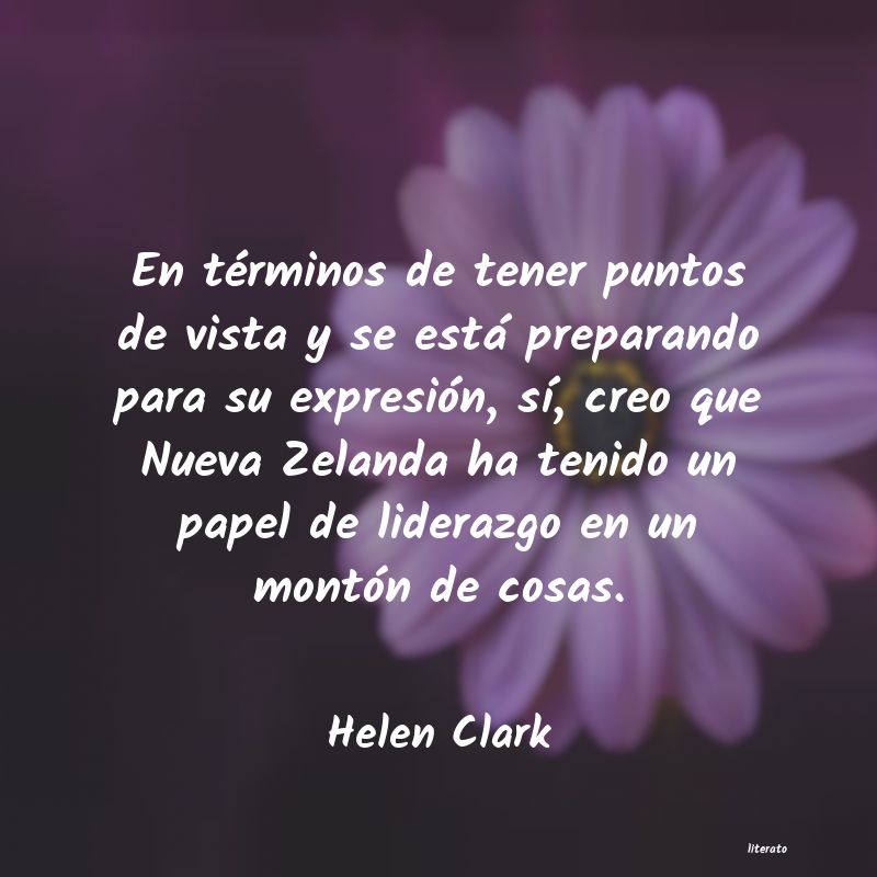 Frases de Helen Clark