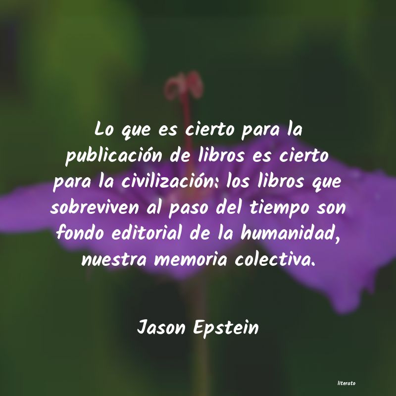 frases de Jason Epstein