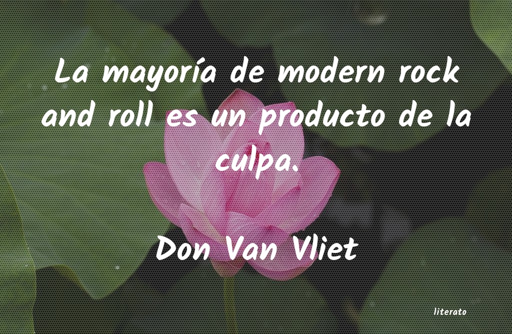 frases de Don Van Vliet