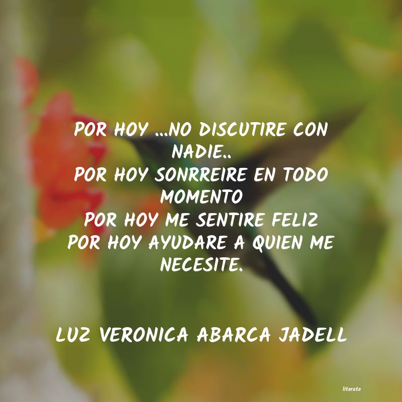 Frases de LUZ VERONICA ABARCA JADELL