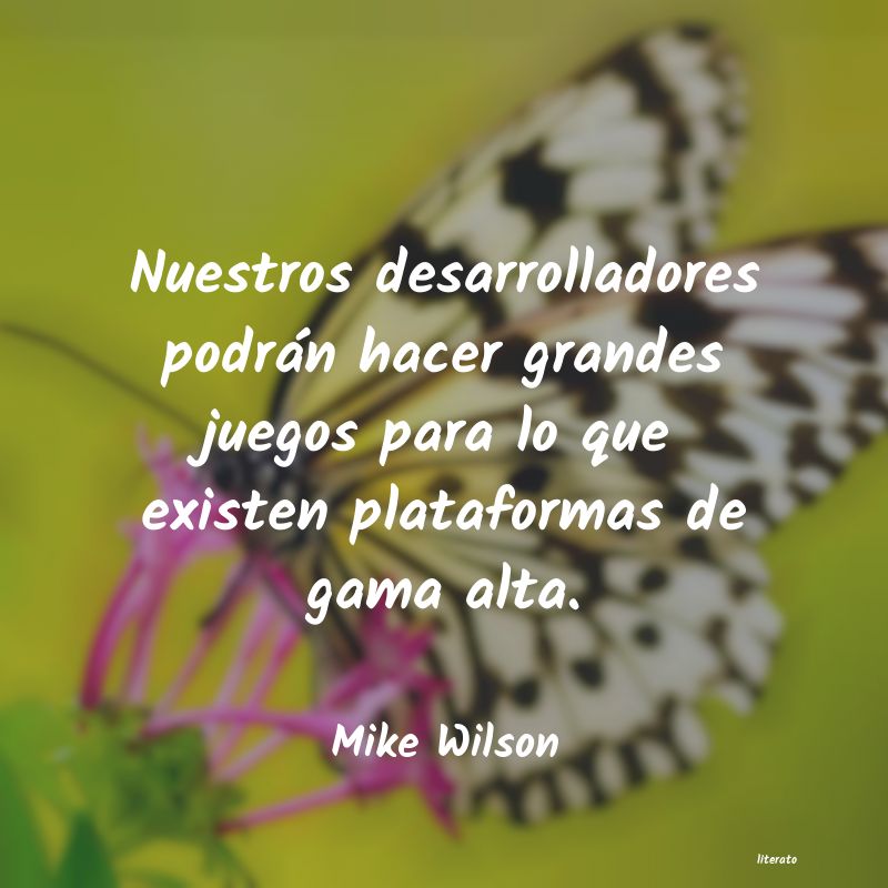 Frases de Mike Wilson