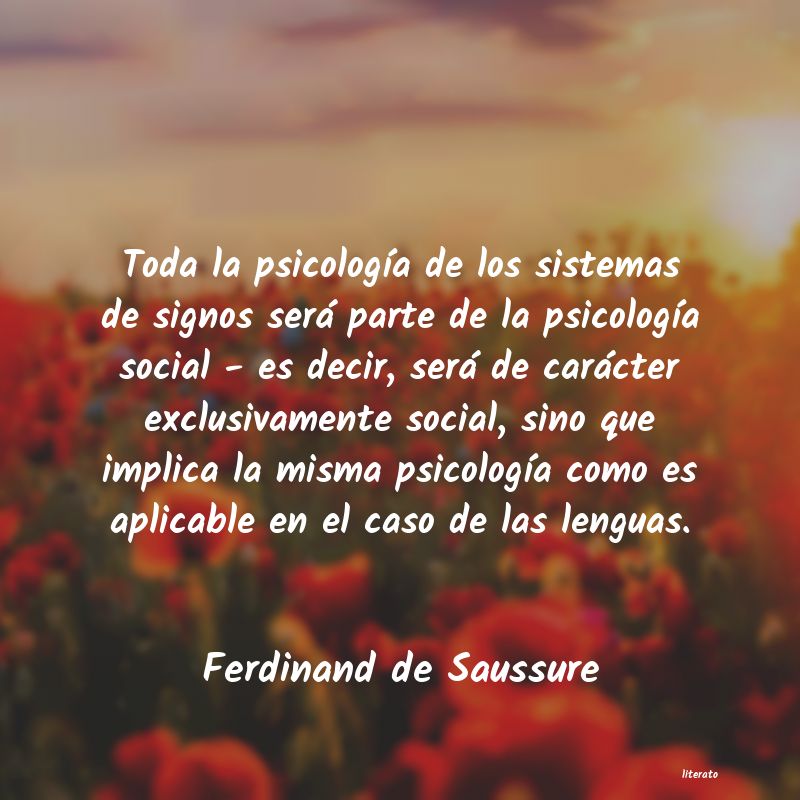 frases de Ferdinand de Saussure