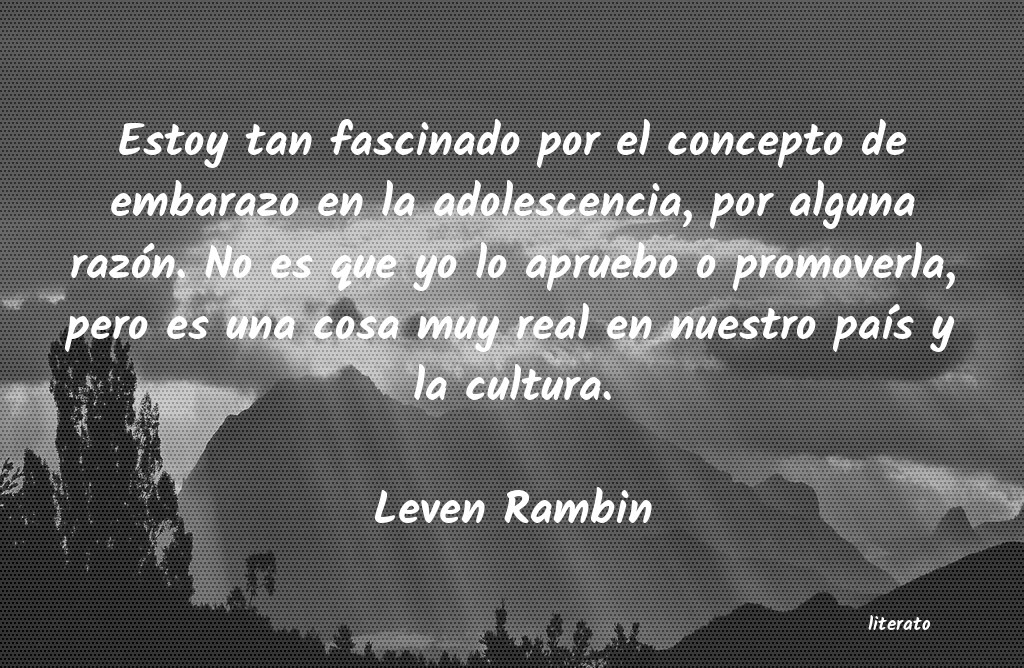 Frases de Leven Rambin