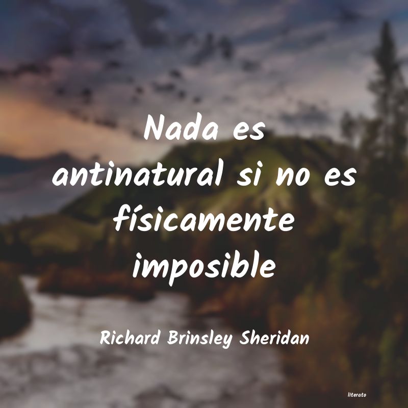 Frases de Richard Brinsley Sheridan