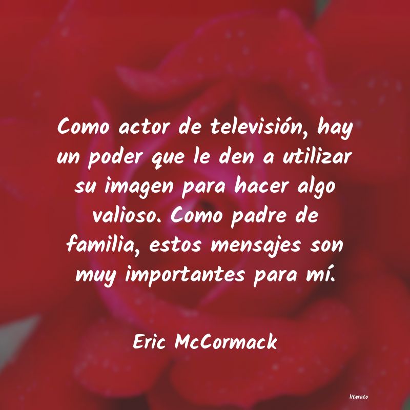 Frases de Eric McCormack