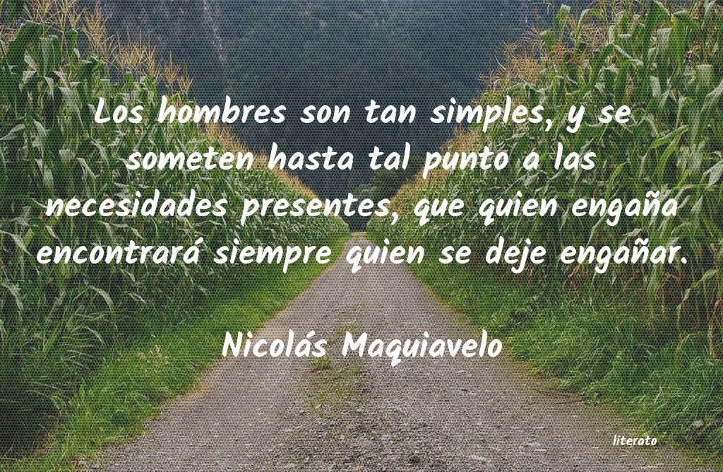 frases de Nicolás Maquiavelo
