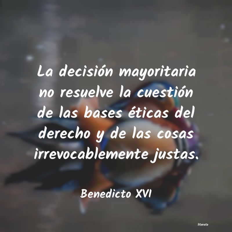 Frases de Benedicto XVI