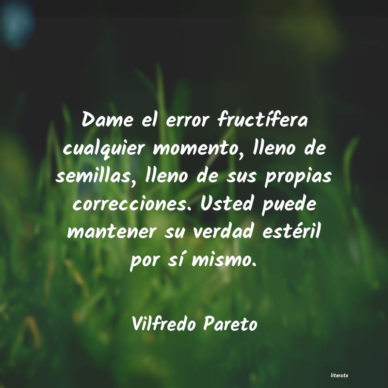 Frases de Vilfredo Pareto