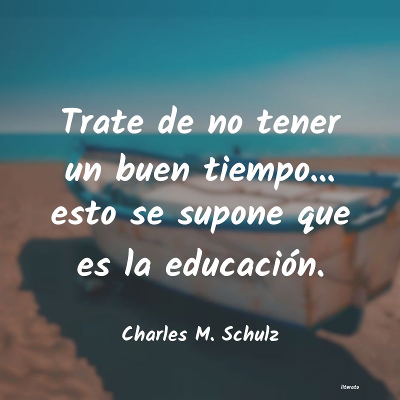 frases de Charles M. Schulz