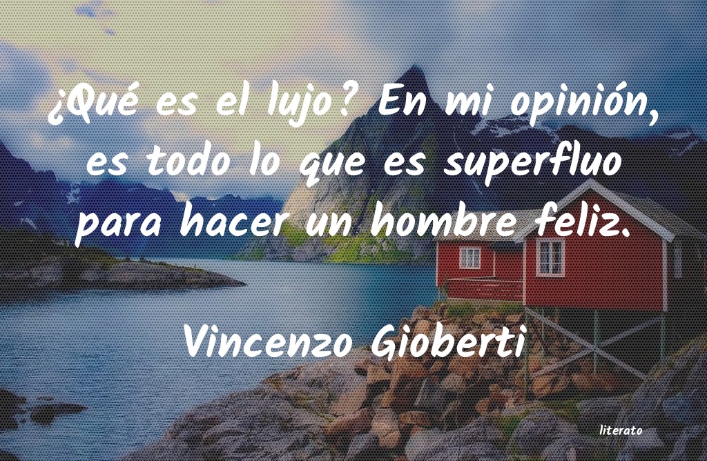 Frases de Vincenzo Gioberti