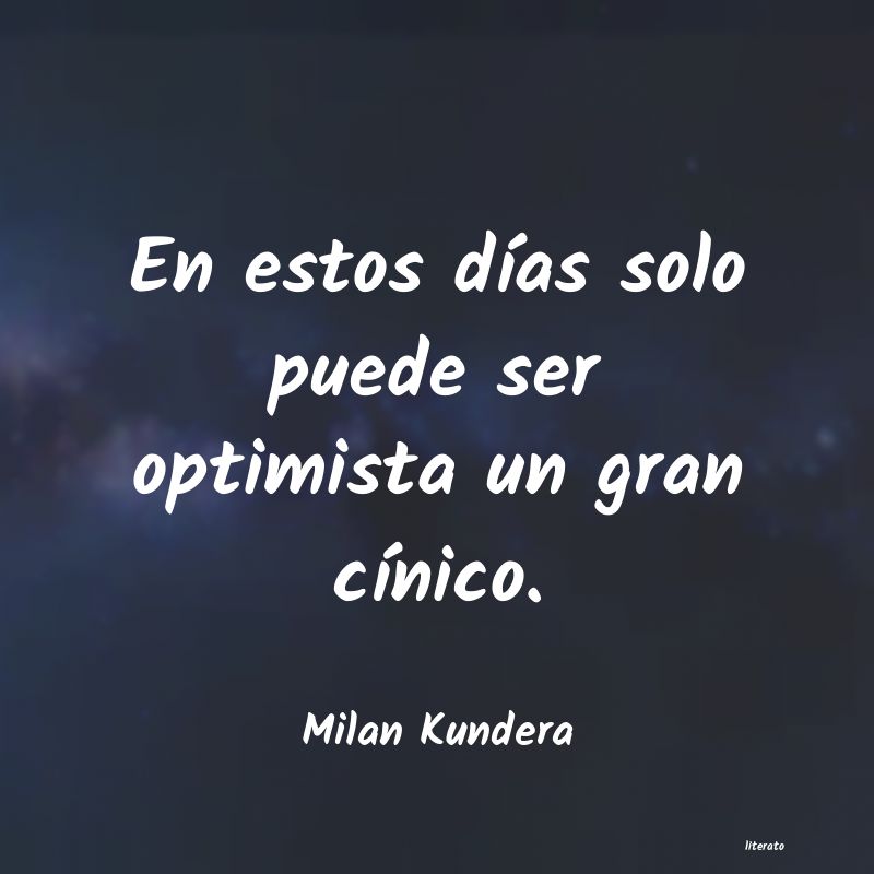 frases de Milan Kundera
