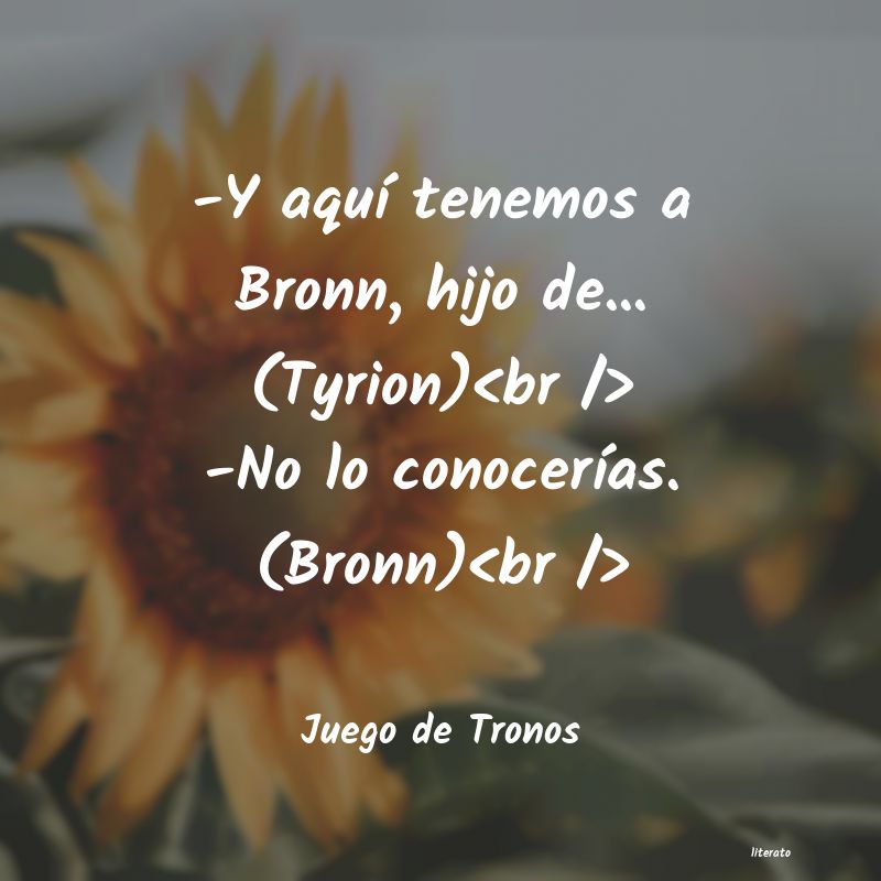 Frases de Juego de Tronos