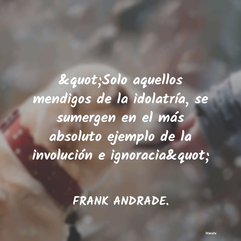 Frases de FRANK ANDRADE.