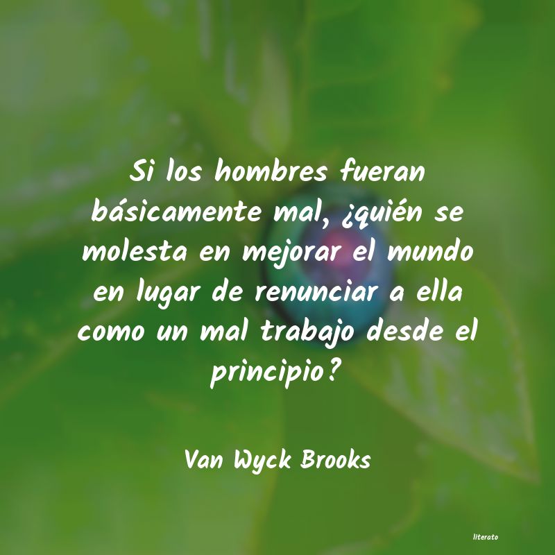 Frases de Van Wyck Brooks