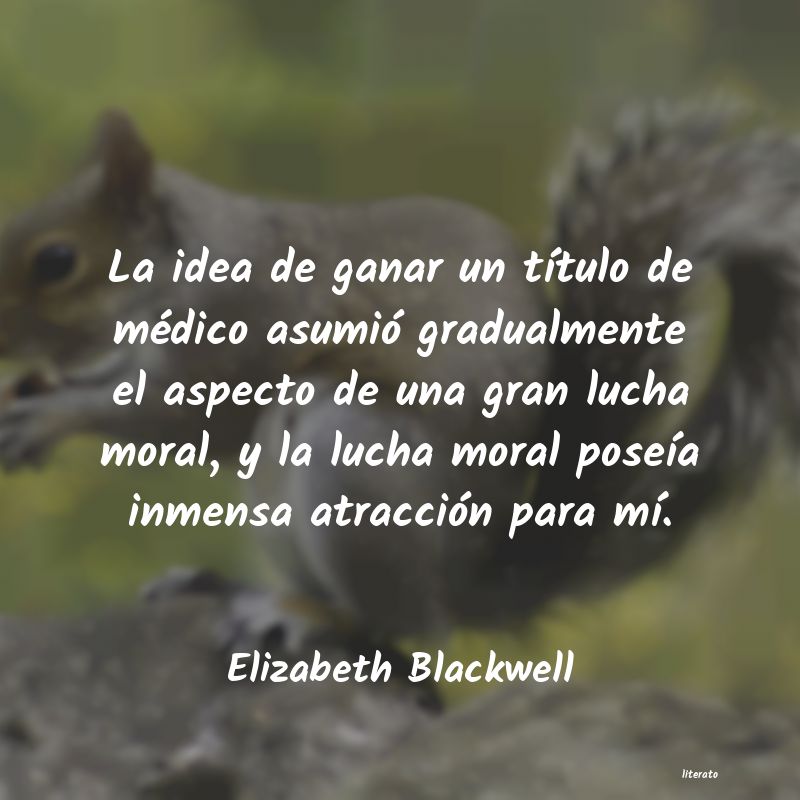 frases de Elizabeth Blackwell