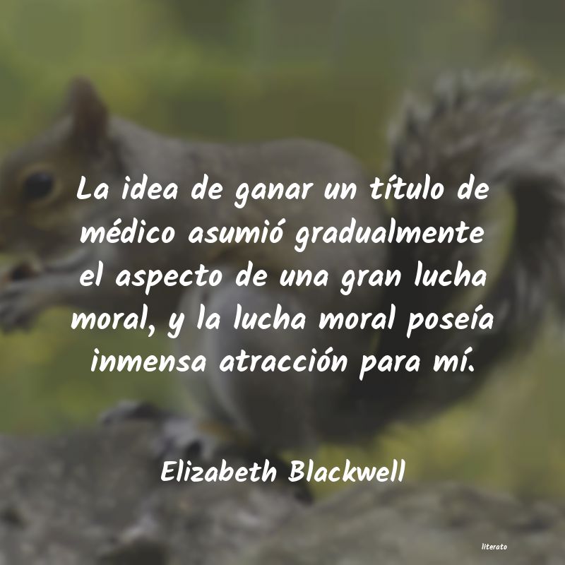 Frases de Elizabeth Blackwell