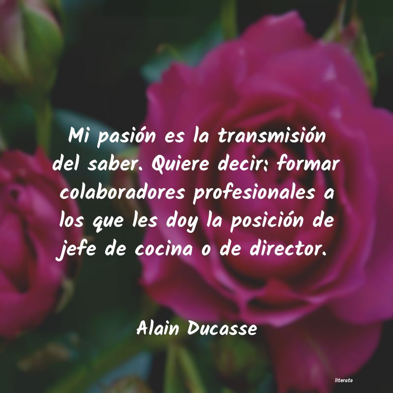 Frases de Alain Ducasse