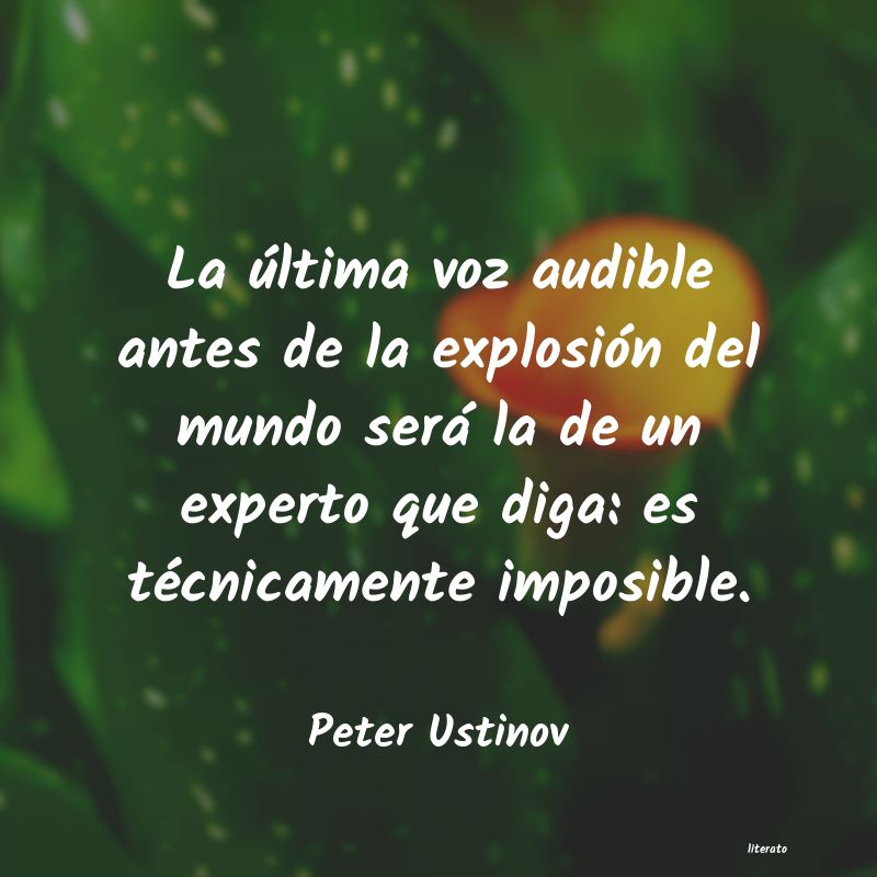 Frases de Peter Ustinov