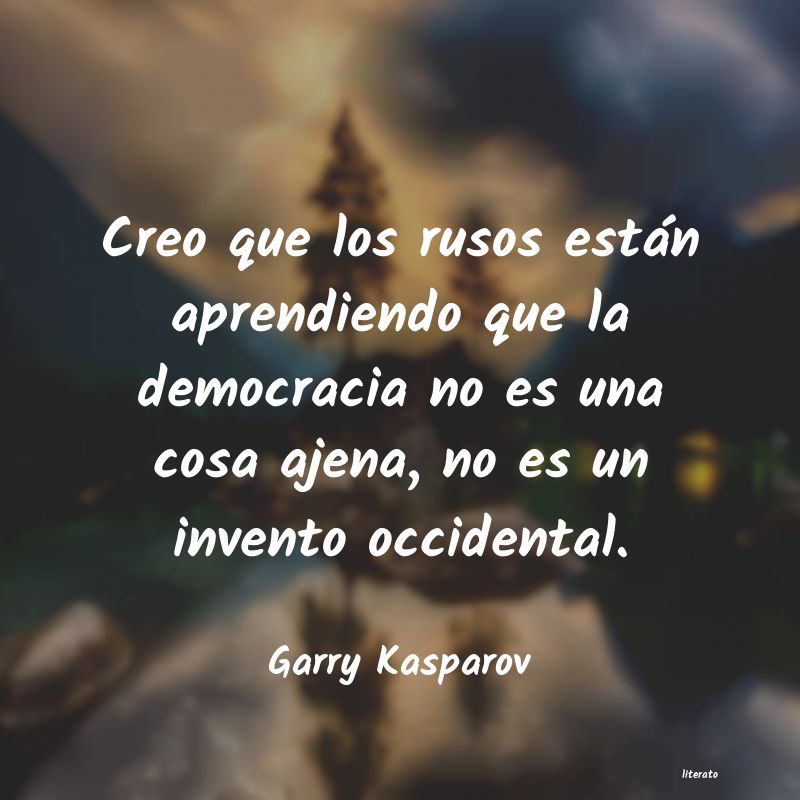 Frase de Garry Kasparov!! 