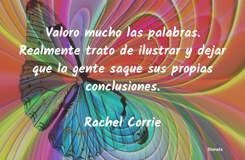 frases de Rachel Corrie