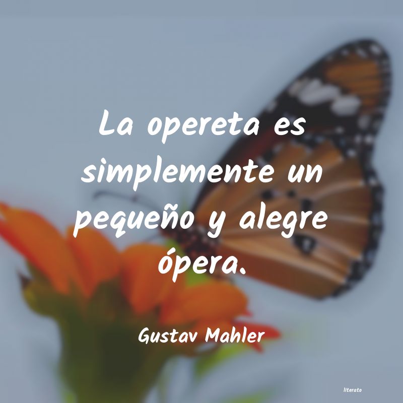 frases de Gustav Mahler