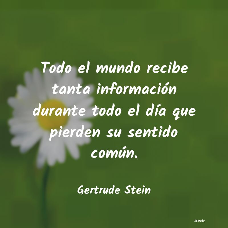 frases de Gertrude Stein