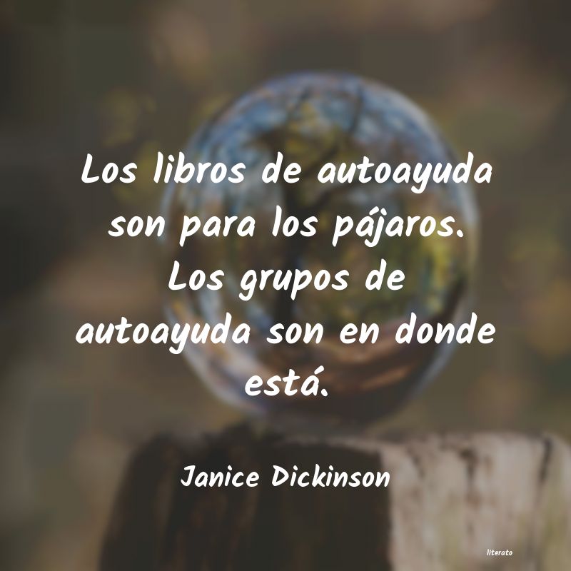 frases de Janice Dickinson
