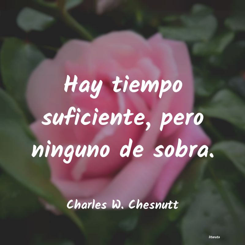 Frases de Charles W. Chesnutt