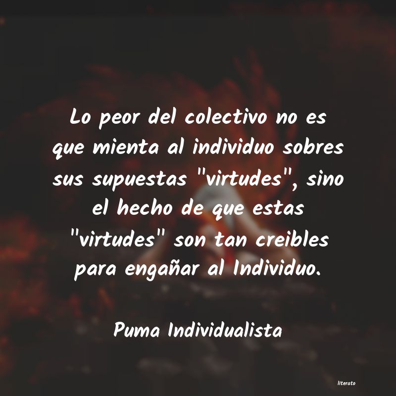 Frases de Puma Individualista