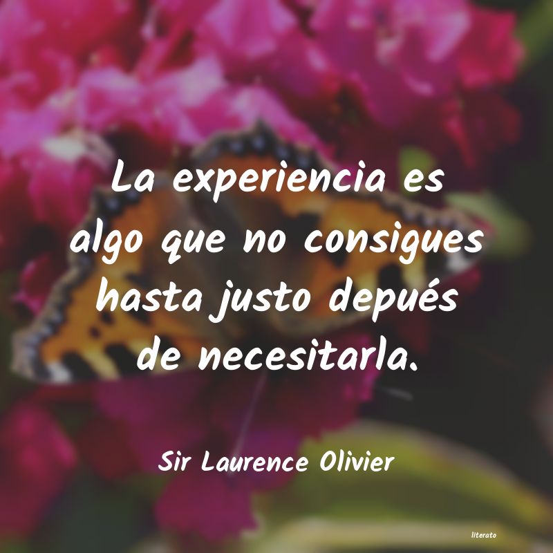 frases de Sir Laurence Olivier