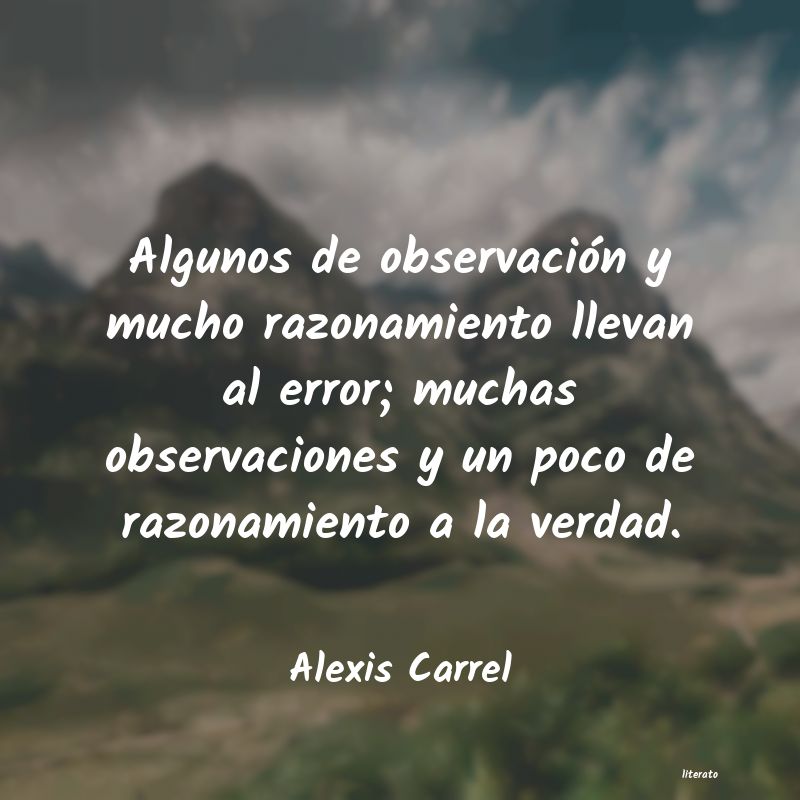 frases de Alexis Carrel