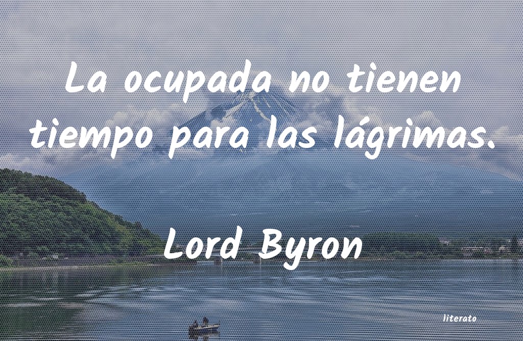 frases de Lord Byron