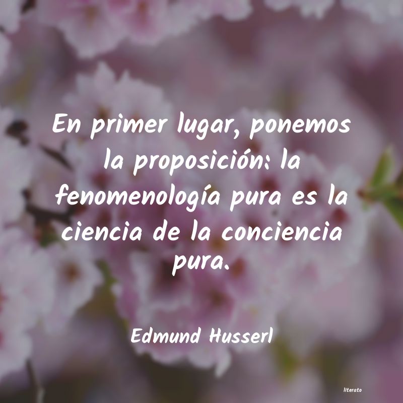 Frases de Edmund Husserl