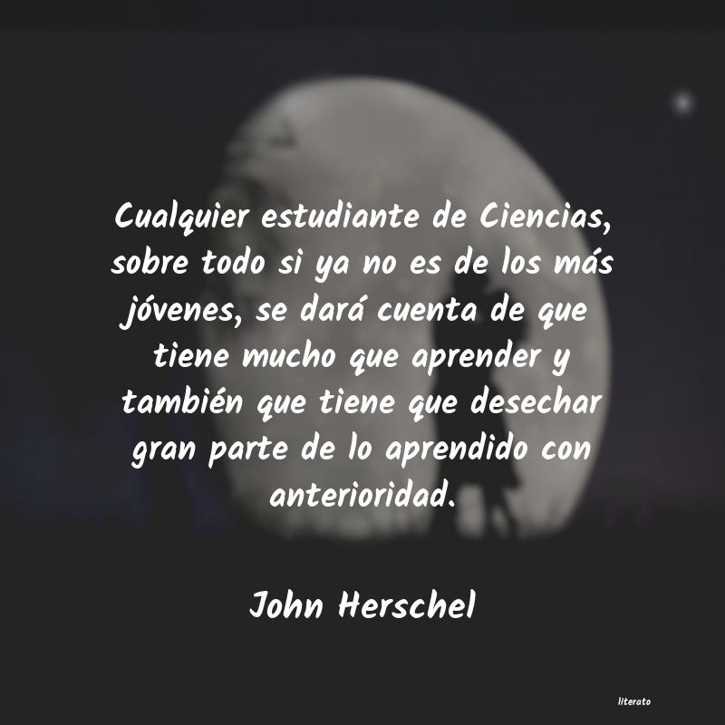 Frases de John Herschel