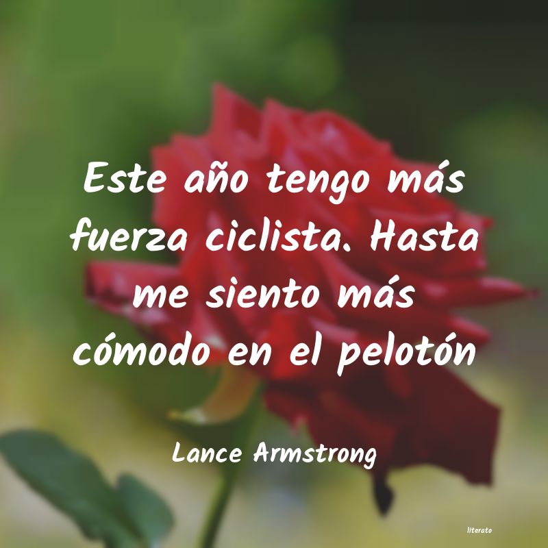 frases de Lance Armstrong