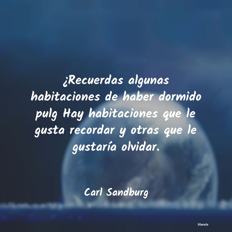frases de Carl Sandburg
