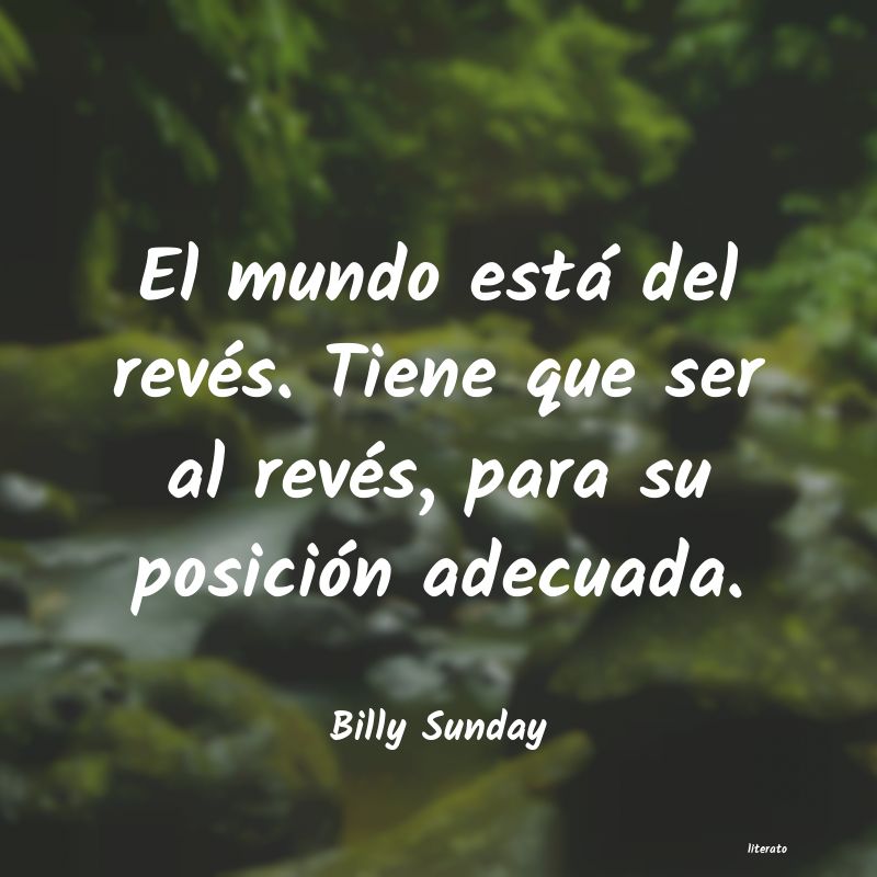 frases de Billy Sunday