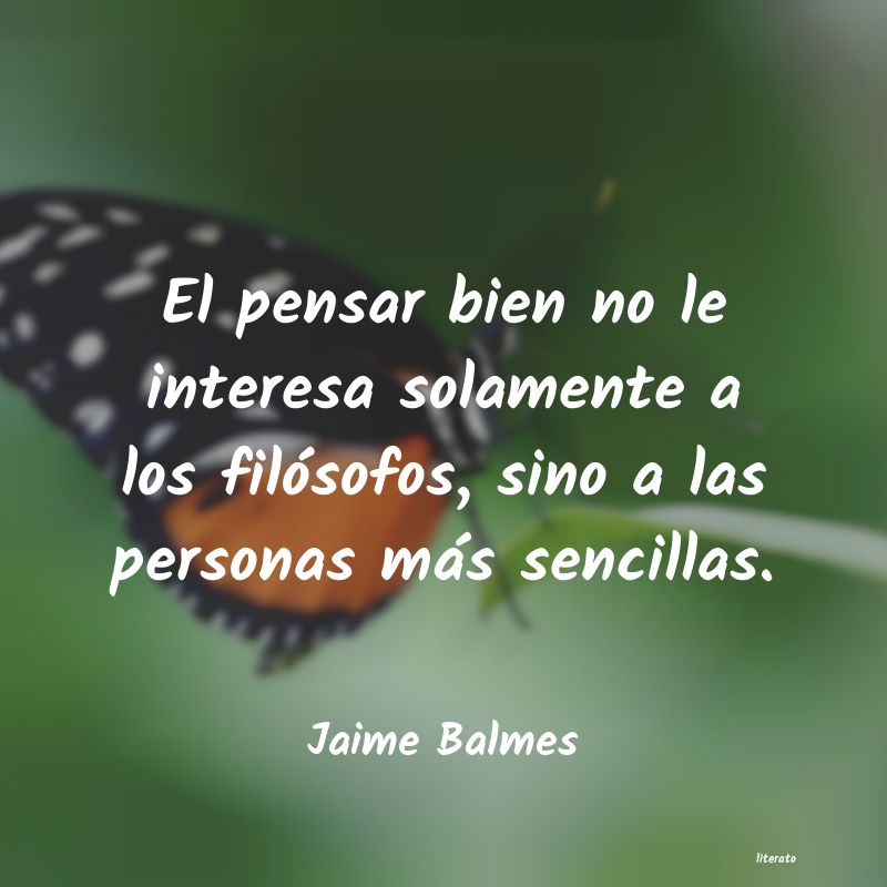 frases de Jaime Balmes