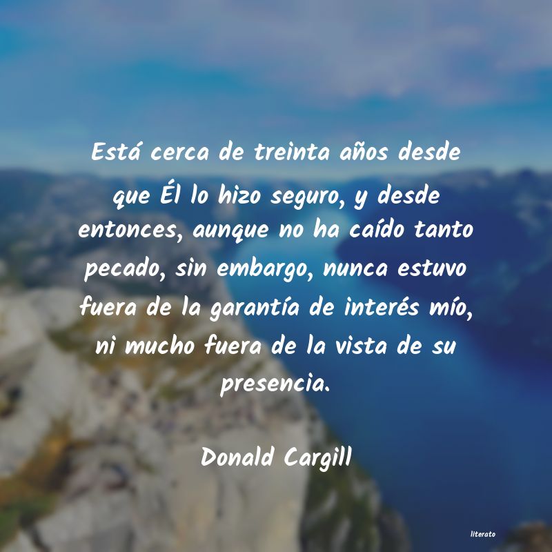Frases de Donald Cargill