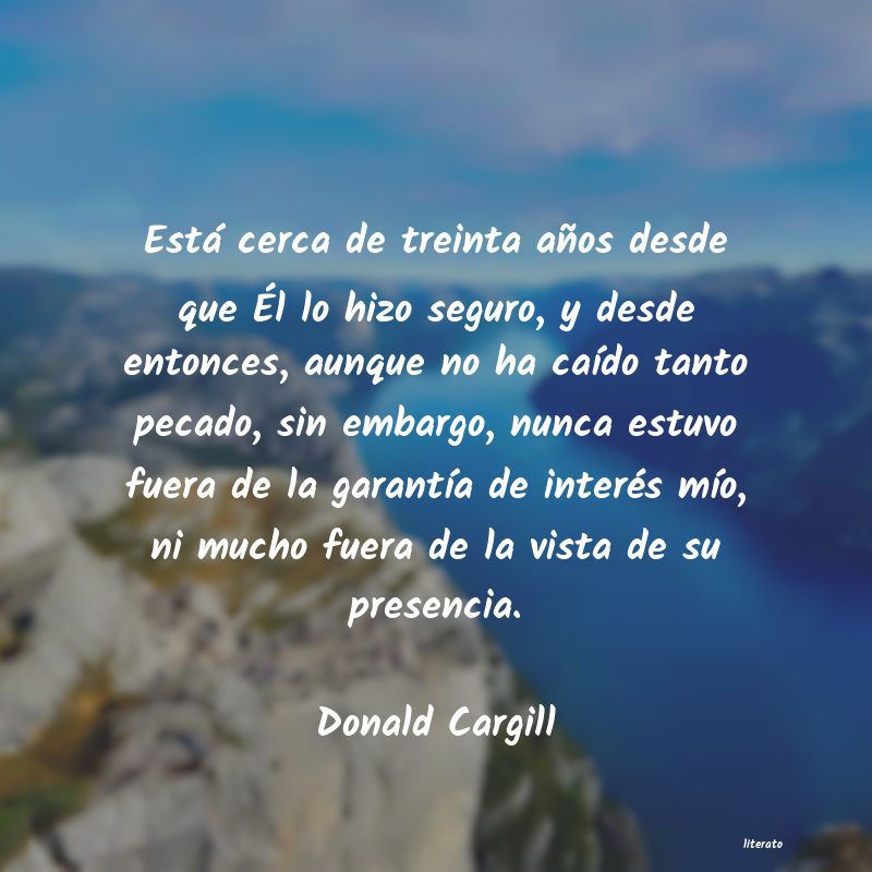 frases de Donald Cargill
