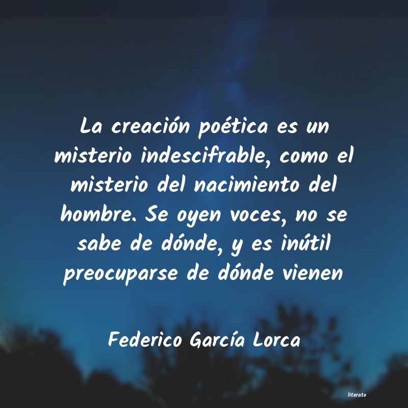 Frases de Federico García Lorca