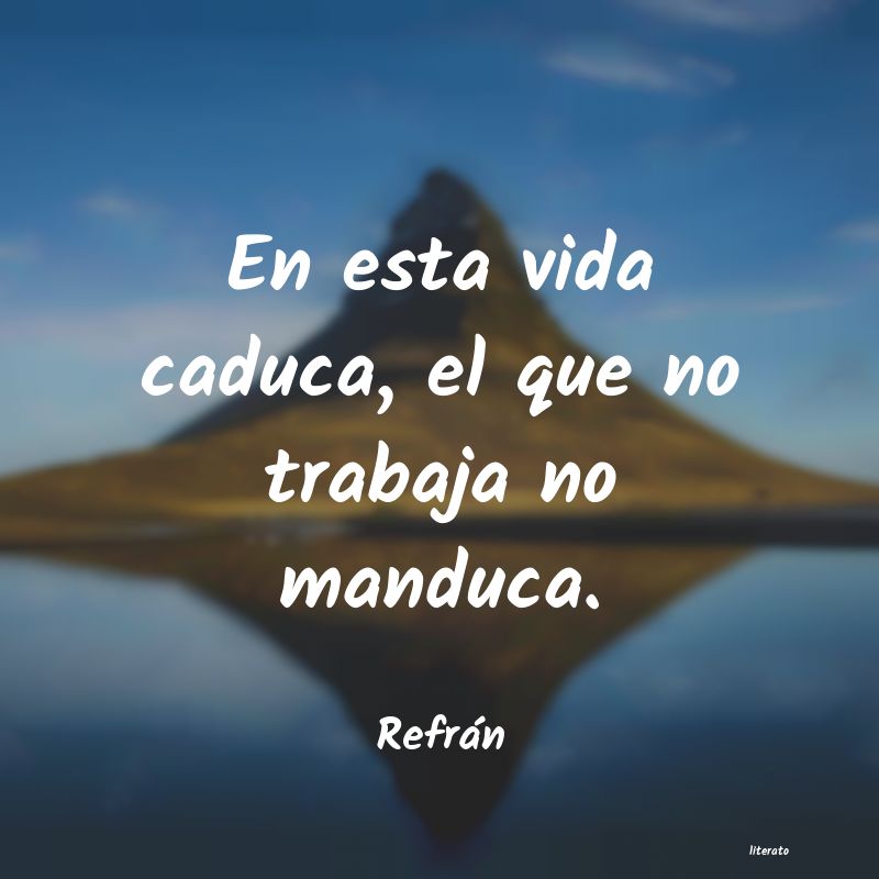 Frases de Refrán