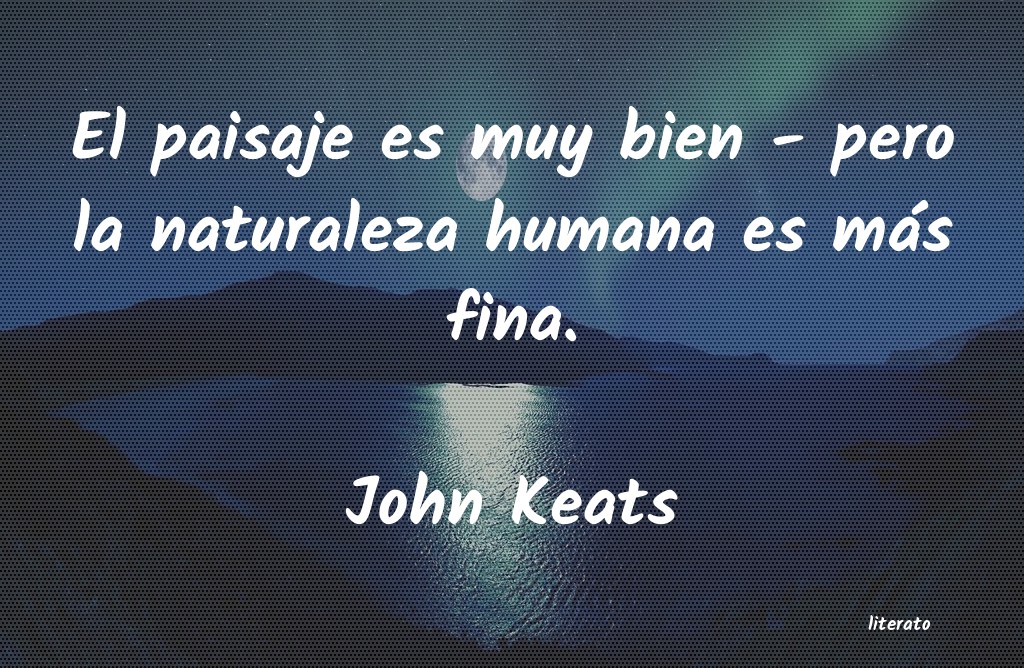 Frases de John Keats